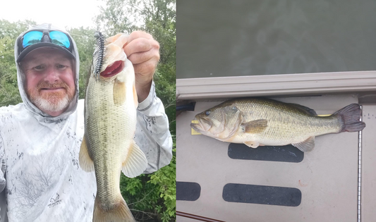 Lonnie Siebuhr caught a 4-pound bass on the Tackle Max Centipede this morning.